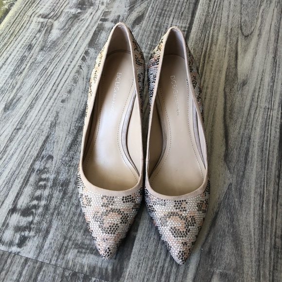 BCBGeneration Shoes - BCBGEneration Crystal Leopard Pointed Toe Heels